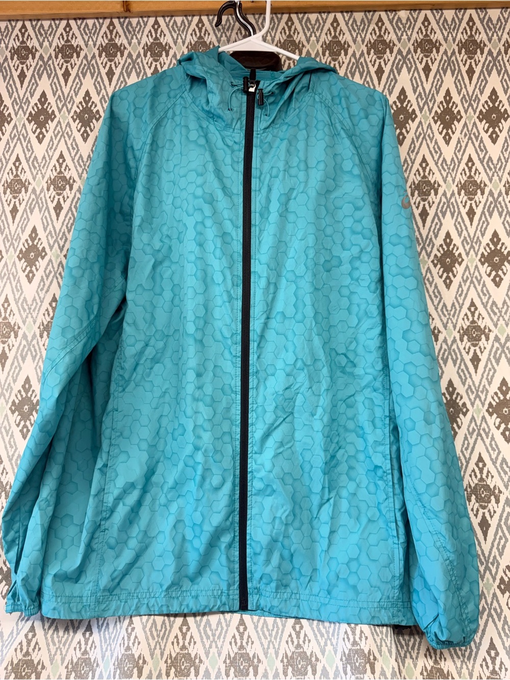 Asics Teal Blue Athletic Jacket